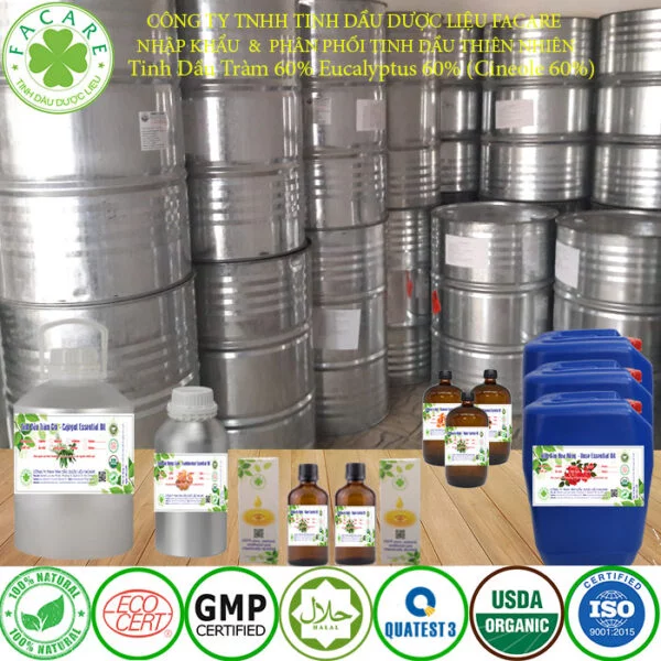 Tinh Dầu Tràm 60% Eucalyptol 60% (Cineole 60%) 12
