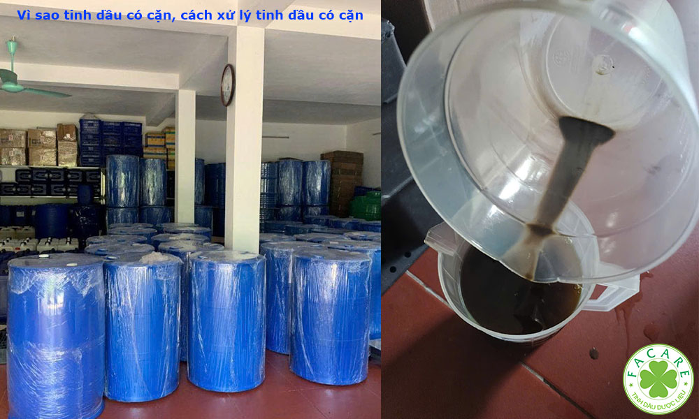 Vì sao tinh dầu có cặn, cách xử lý tinh dầu có cặn